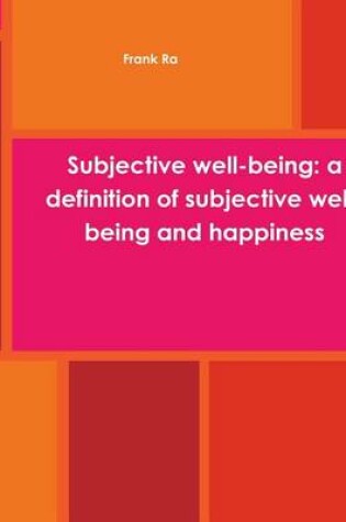 Cover of Subjective well-being