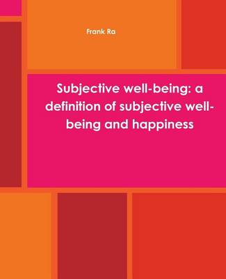 Book cover for Subjective well-being