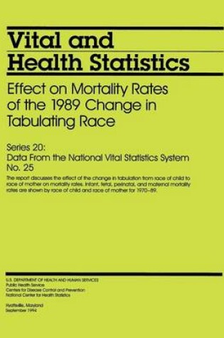 Cover of Vital and Health Statistics Series 20, Number 25