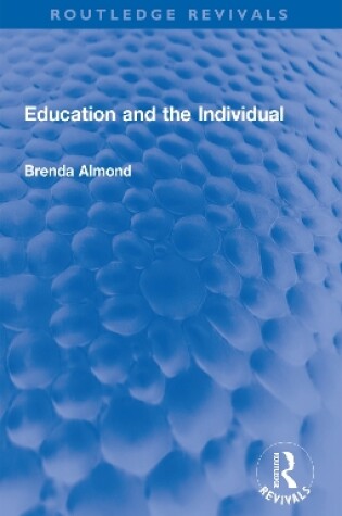 Cover of Education and the Individual