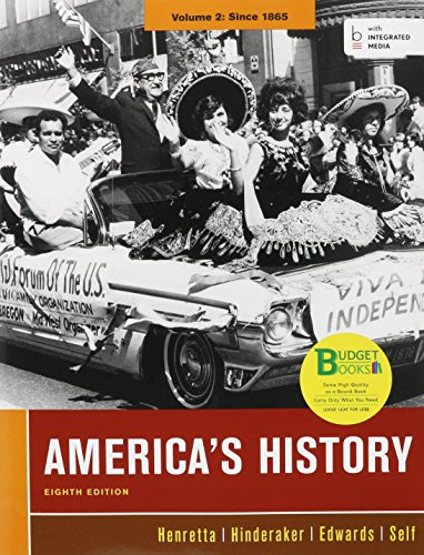 Book cover for Loose-Leaf Version for America's History, Volume II