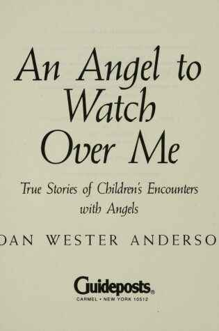 Cover of An Angel to Watch over Me