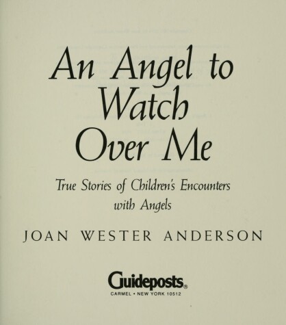 Book cover for An Angel to Watch over Me