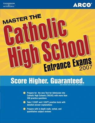 Book cover for Arco Master the Catholic High School Entrance Exams