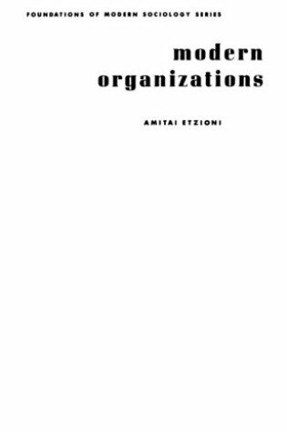 Cover of Modern Organizations