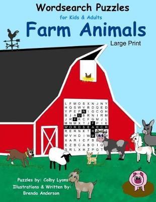 Book cover for Word Search Puzzles Farm Animals