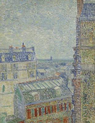 Book cover for View from Theo's Apartment, Vincent Van Gogh. Blank Journal