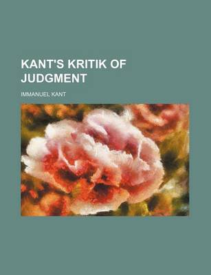 Book cover for Kant's Kritik of Judgment