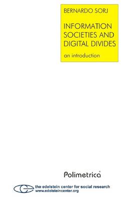 Book cover for Information Societies and Digital Divides