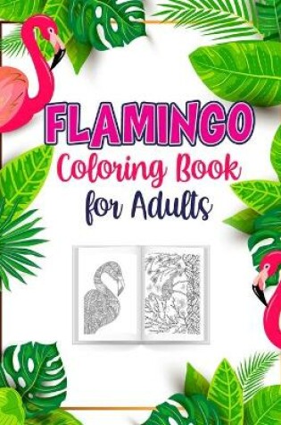 Cover of Flamingo Coloring Book for Adults