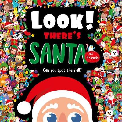 Book cover for Look! There's Santa and Friends