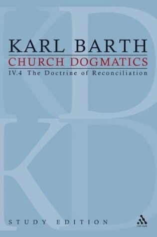 Cover of Church Dogmatics Study Edition 30