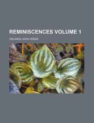 Book cover for Reminiscences Volume 1