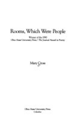 Cover of Rooms, Which Were People