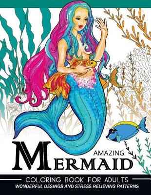 Book cover for Mermaid Coloring Book for Adults