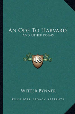 Cover of An Ode to Harvard