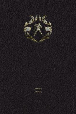 Book cover for Monogram Aquarius Notebook
