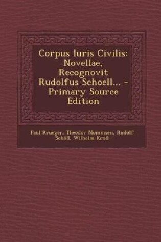 Cover of Corpus Iuris Civilis