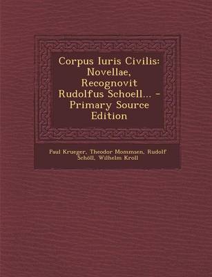 Book cover for Corpus Iuris Civilis