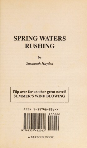 Book cover for Summer's Wind Blowing and Spring Waters Rushing