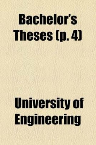 Cover of Bachelor's Theses (P. 4)