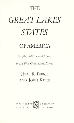 Book cover for The Great Lakes States of America