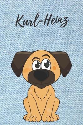 Book cover for Karl-Heinz Notizbuch Hunde / Notizheft / Malbuch / Kritzelbuch / Tagebuch / Journal / DIN A5 / Geschenke