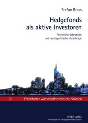Cover of Hedgefonds ALS Aktive Investoren