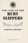 Book cover for The Case of the Ruby Slippers