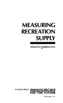 Book cover for Measuring Recreation Supply