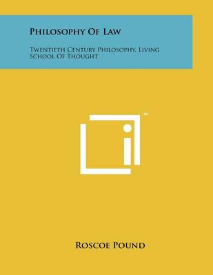 Book cover for Philosophy Of Law