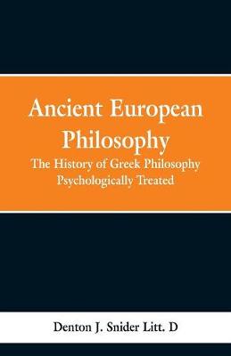 Book cover for Ancient European Philosophy