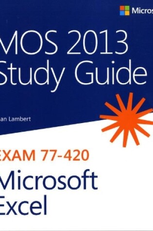 Cover of MOS 2013 Study Guide for Microsoft Excel