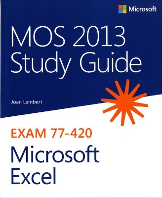 Book cover for MOS 2013 Study Guide for Microsoft Excel