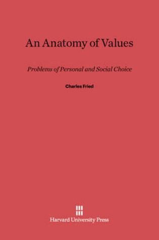 Cover of An Anatomy of Values