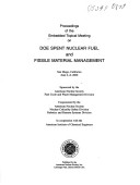 Cover of 4th Embedded Topical Meeting on Doe Spent Nuclear Fuel and Fissile Material Management