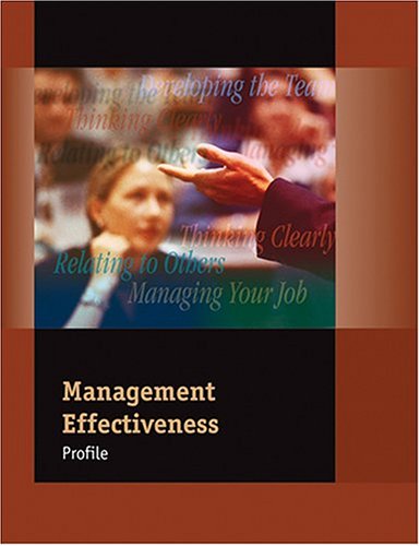 Book cover for Management Effectiveness Profile Assessment