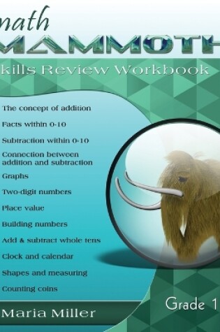 Cover of Math Mammoth Grade 1 Skills Review Workbook