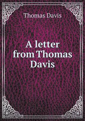 Book cover for A letter from Thomas Davis