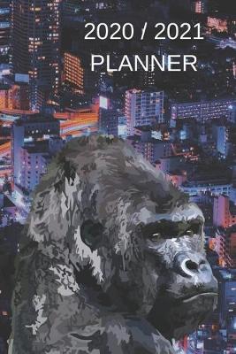 Book cover for 2020 / 2021 Two Year Weekly Planner - Appointment Book Gift - Funny Two-Year Agenda Notebook - Gorilla Art Ed.