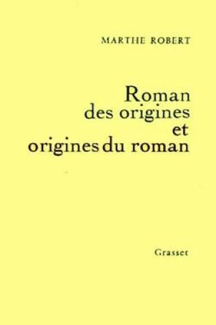 Cover of Roman Des Origines Et Origines Du Roman