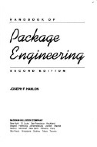 Cover of Handbook of Package Engineering