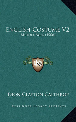 Book cover for English Costume V2