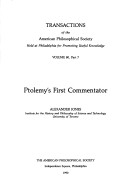 Book cover for Ptolemy's First Commentator