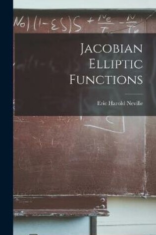 Cover of Jacobian Elliptic Functions