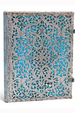 Cover of Maya Blue (Silver Filigree Collection) Ultra Lined Hardcover Journal