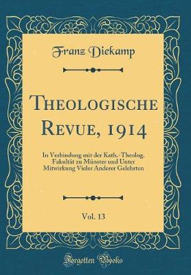 Book cover for Theologische Revue, 1914, Vol. 13