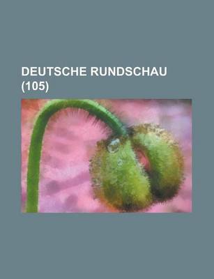 Book cover for Deutsche Rundschau (105)