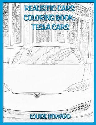 Book cover for Realistic Cars Coloring Book