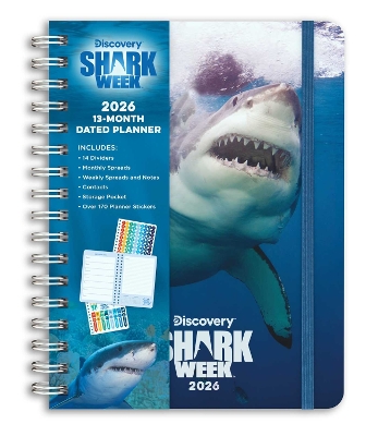 Book cover for 2026 Shark Week 13-Month Weekly Planner